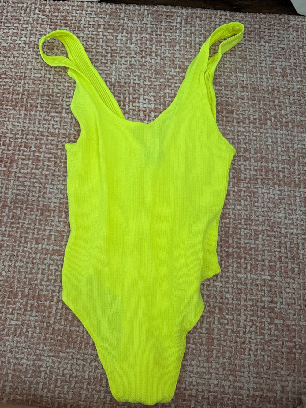 wild fable Neon Yellow Ribbed Bodysuit